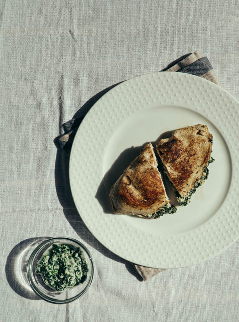 Poitrine de poulet farcie aux épinards et à la ricotta 