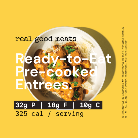 Ready-to-eat pre-cooked entrées